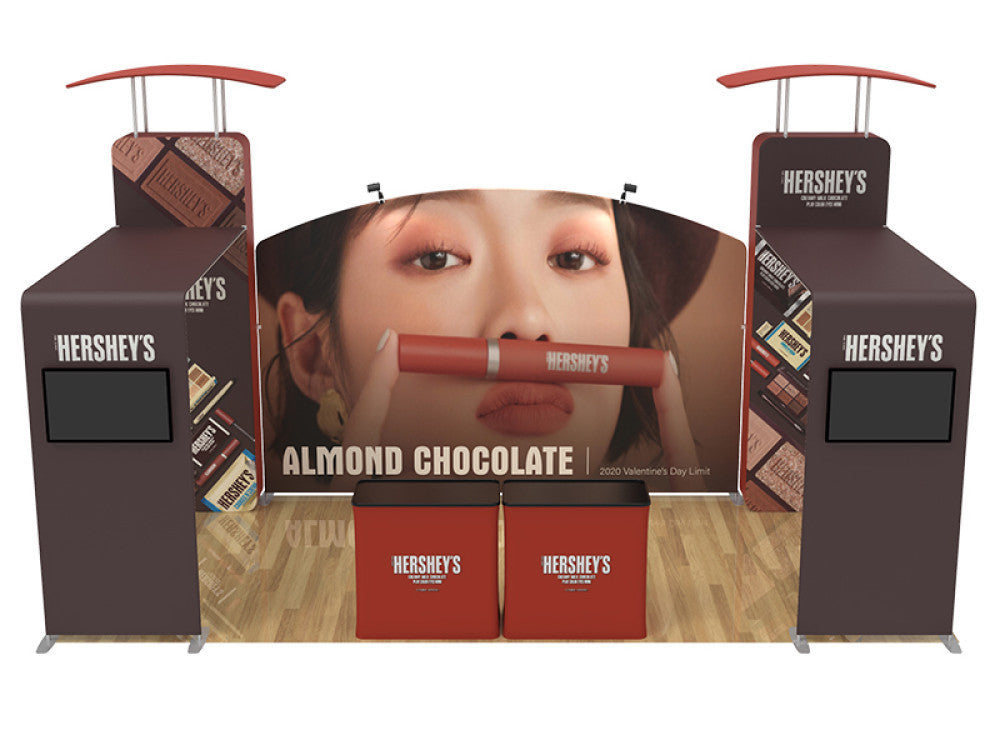 Professional 10ft x 20ft Booth Display Kit with Custom Printing - Display 104