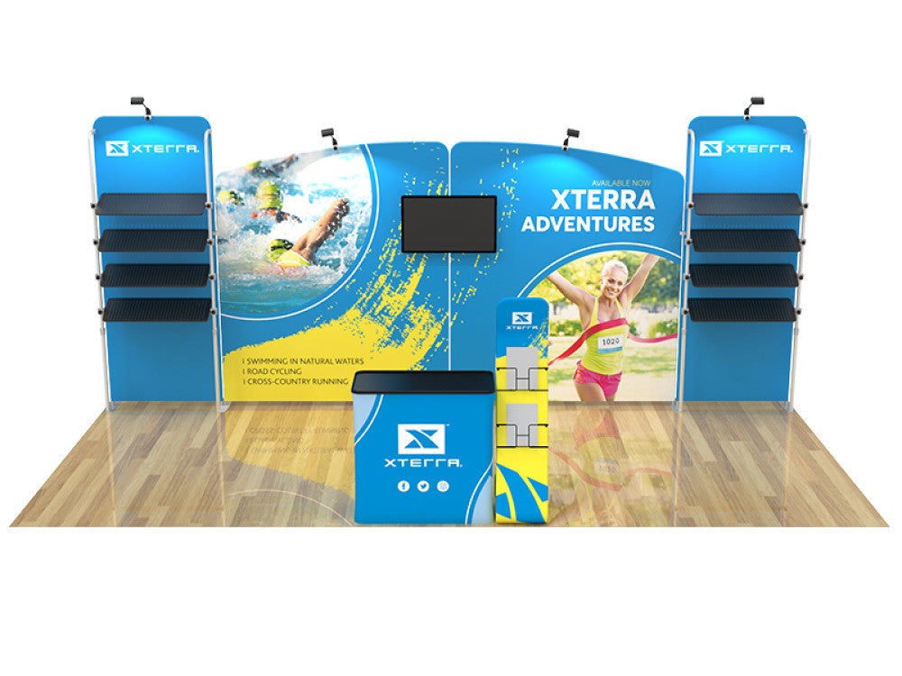 Professional 10ft x 20ft Booth Display Kit with Custom Printing - Display 105