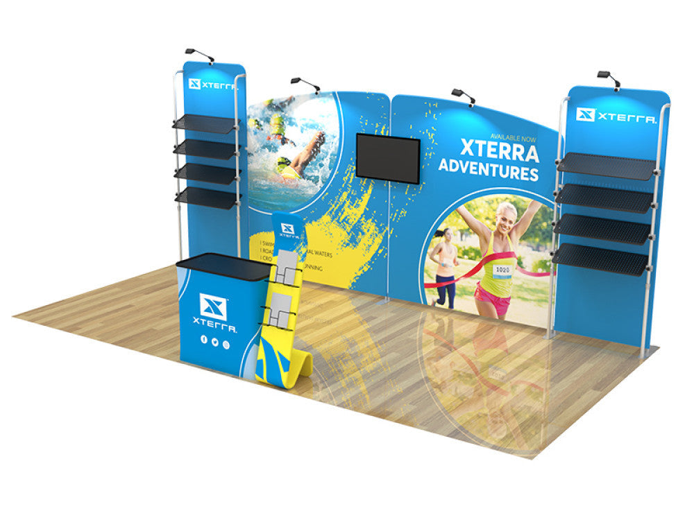 Professional 10ft x 20ft Booth Display Kit with Custom Printing - Display 105