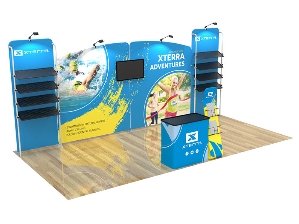 Professional 10ft x 20ft Booth Display Kit with Custom Printing - Display 105