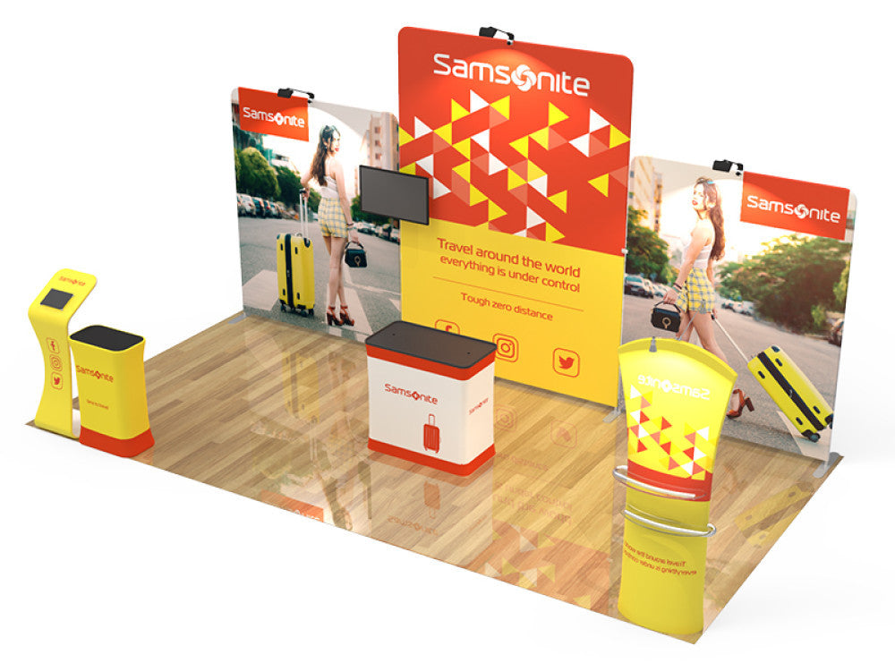 Professional 10ft x 20ft Booth Display Kit with Custom Printing - Display 109