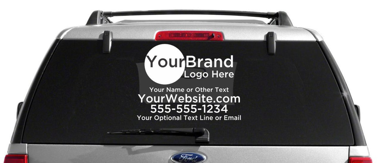 Provide Your Own Logo Custom Vehicle Decal - Single Color