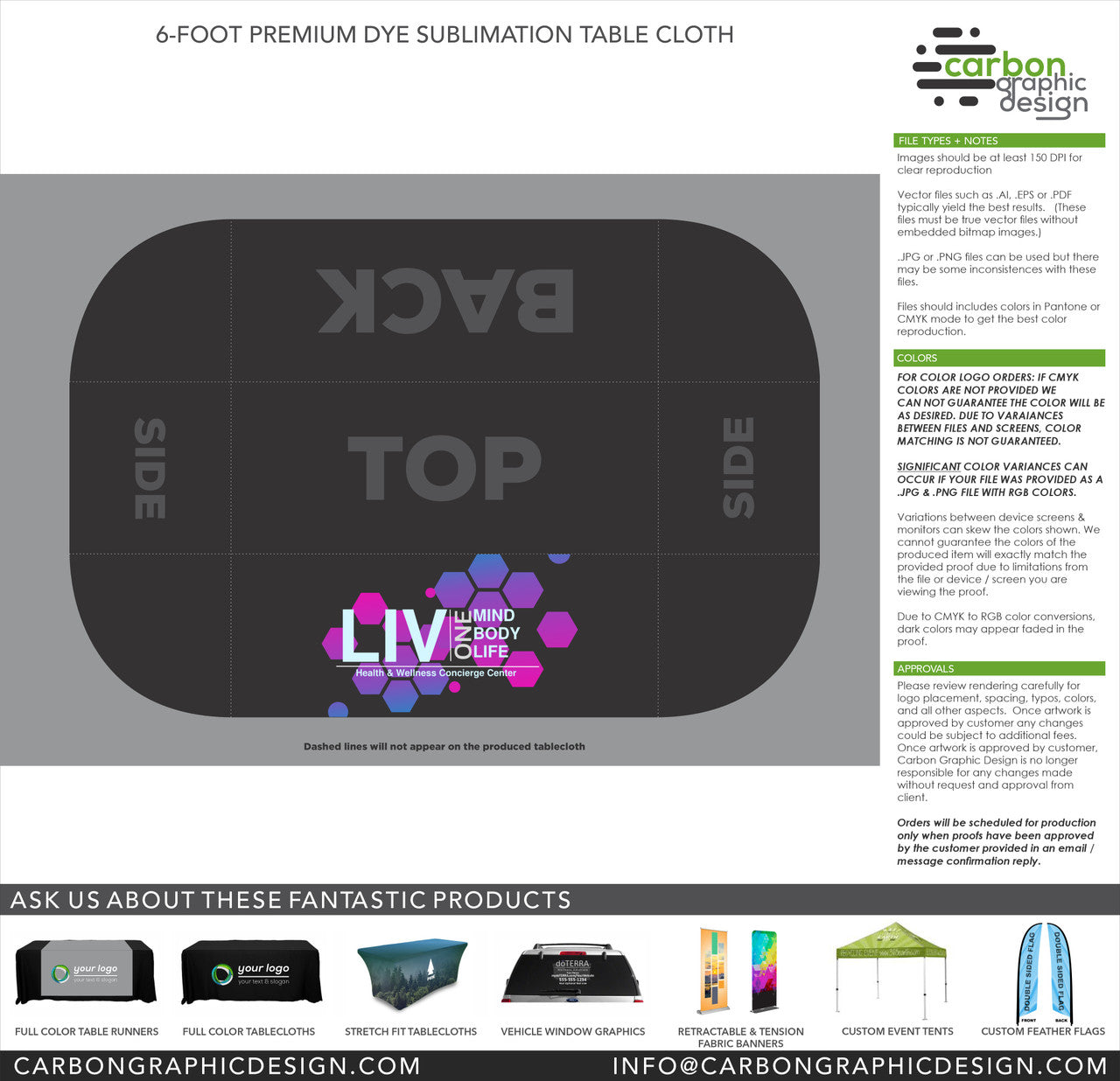 Custom Tablecloth - Liv One