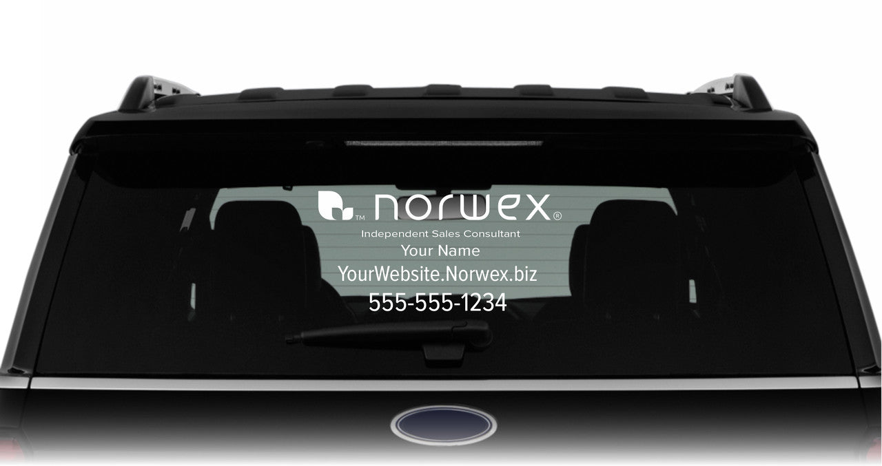 Norwex Custom Vehicle Decal - Single Color