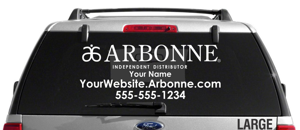 Arbonne Single-Color Horizontal Logo Car Decal