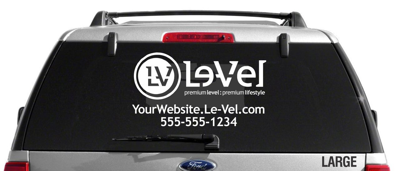 Le-Vel Logo Decal - Single Color