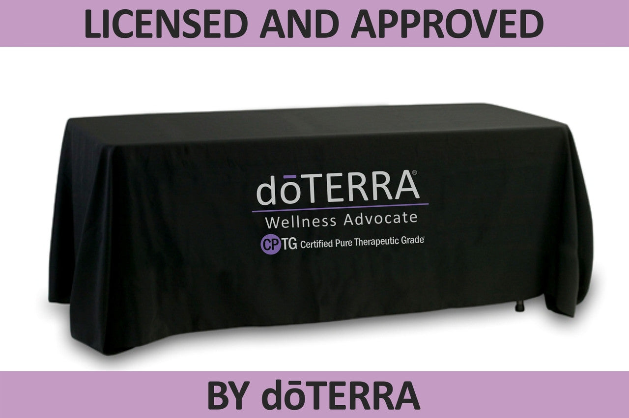 doTERRA Tablecloth with CPTG Feature - Multi-Color Logo - Approved Licensed Product!