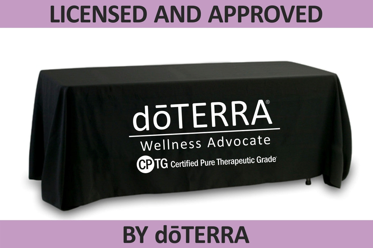doTERRA Tablecloth - CPTG Feature - Large Single Color Logo - Approved Licensed Product!
