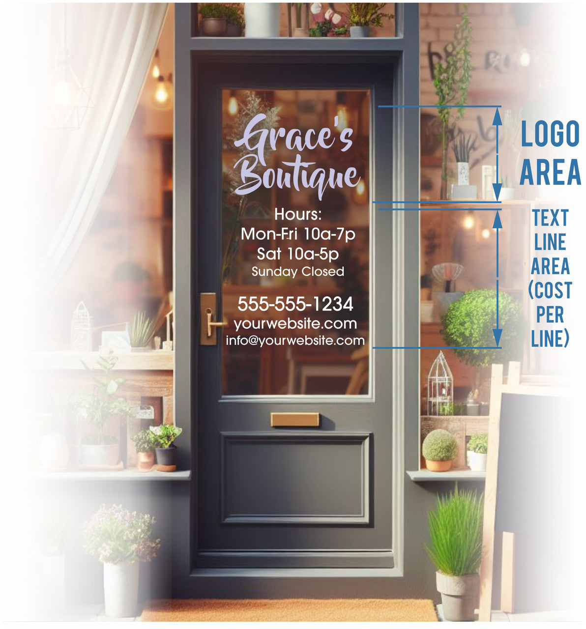 Custom Store & Business Window Decal