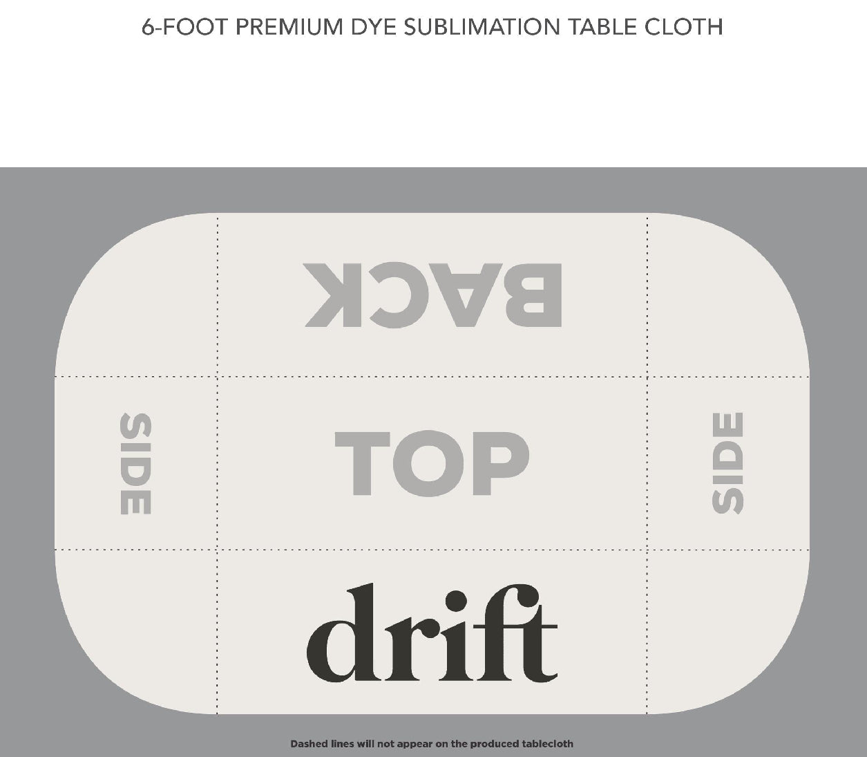 Custom Tablecloth- drift