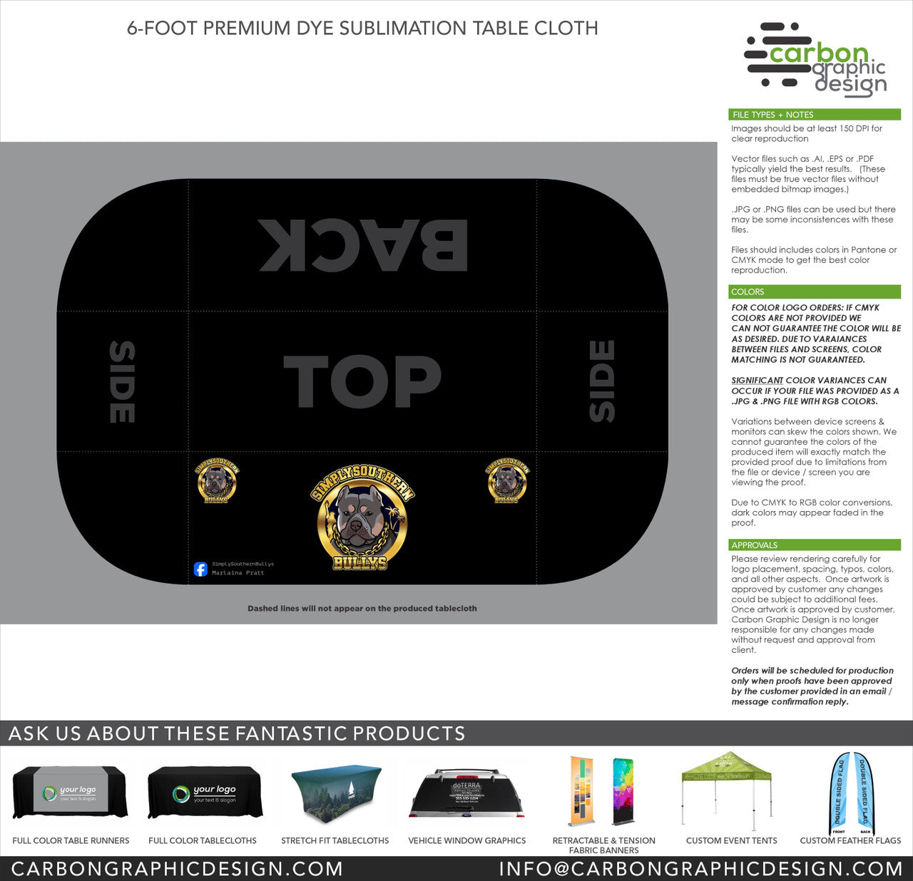 Custom Tablecloth - Simply Southern Bullys