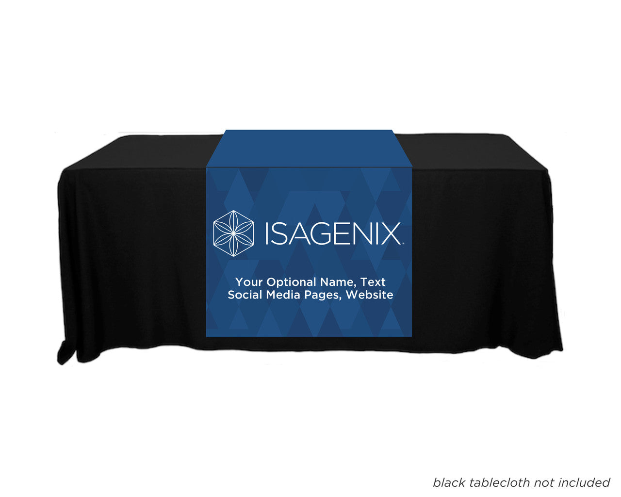 Isagenix Full Color Personalized Table Runner - 30" x 80" - Diamond Styling