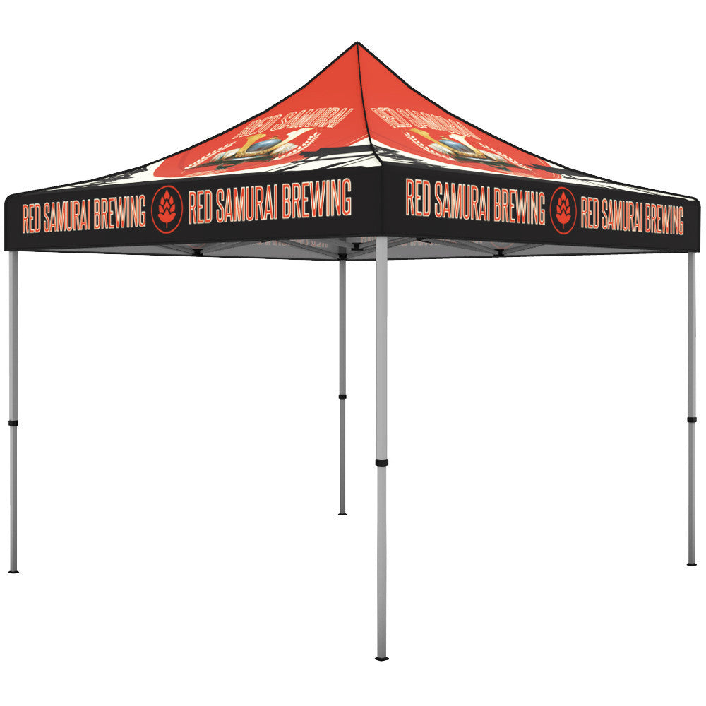 Custom Printed 10ft x 10ft Canopy Pop-Up Tent with Standard Duty Steel Frame