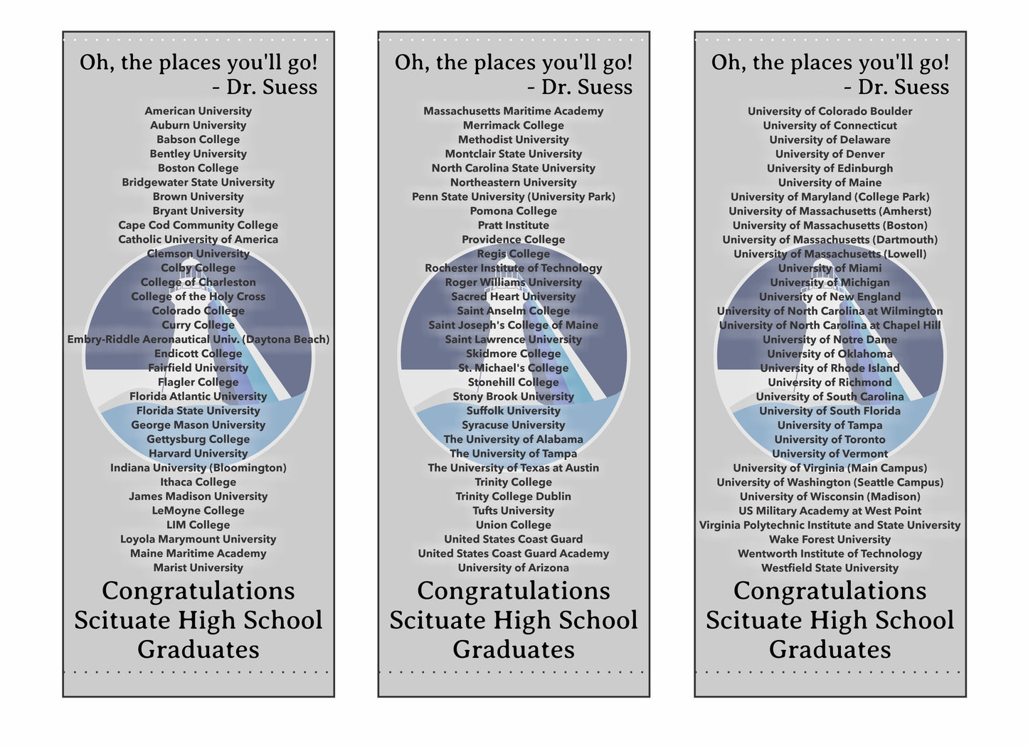 Custom Retractable Banner Set - Scituate Schools (2025)