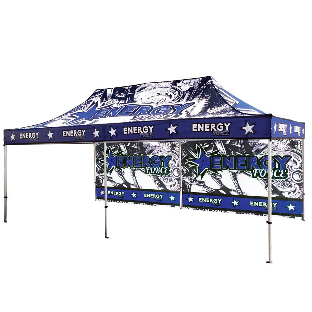 Premium Custom Printed 20ft x 10ft Canopy Pop-Up Tent with Aluminum Frame
