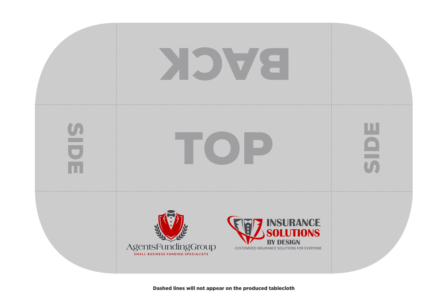 Custom Private Premium Tablecloth - Agent Funding Group