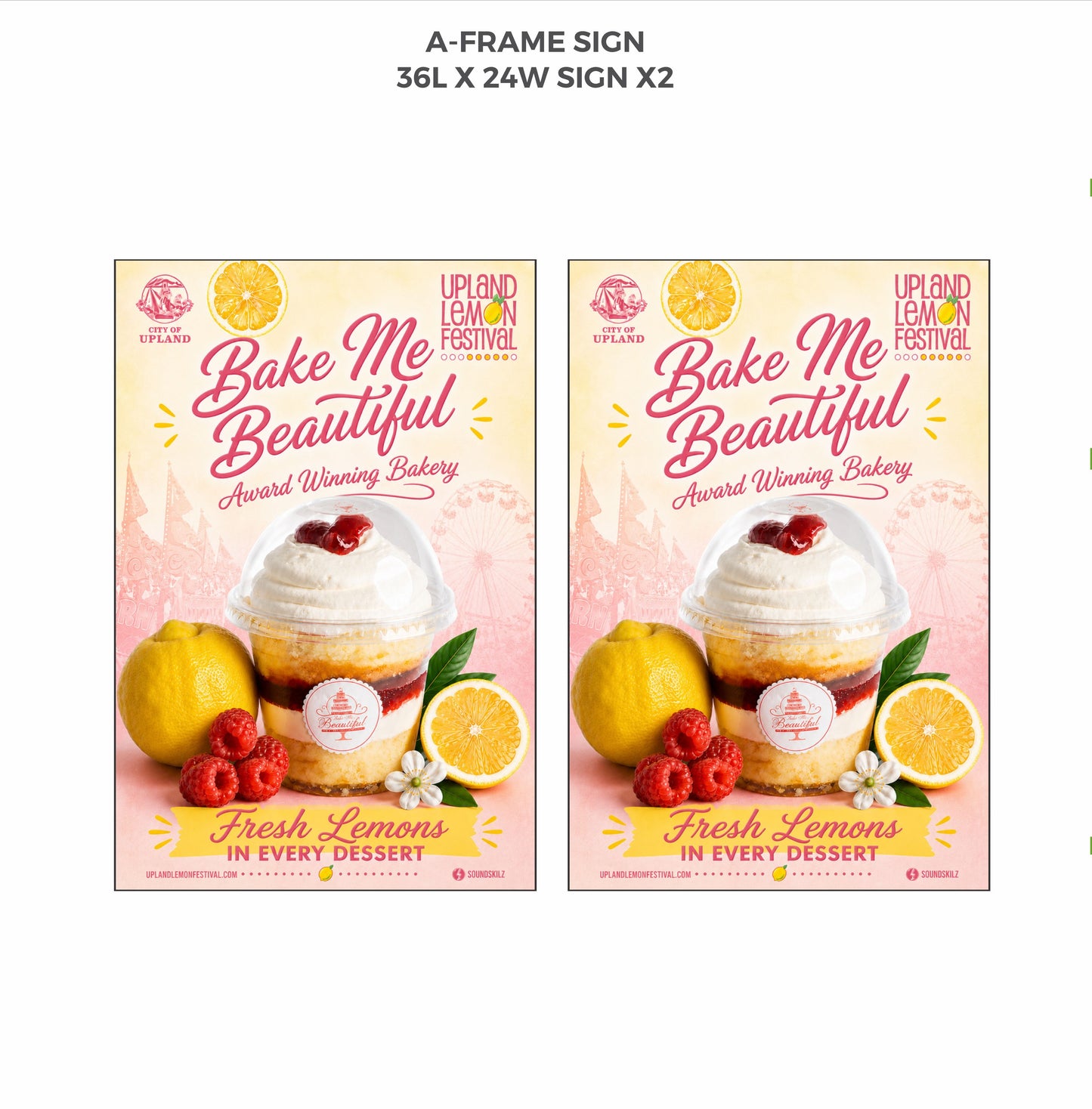 Custom A-Frame Sign - Bake Me Beautiful (2026)