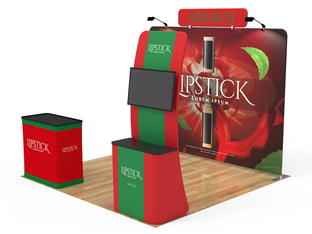 Professional 10ft x 10ft Booth Display Kit with Custom Printing - Display 14