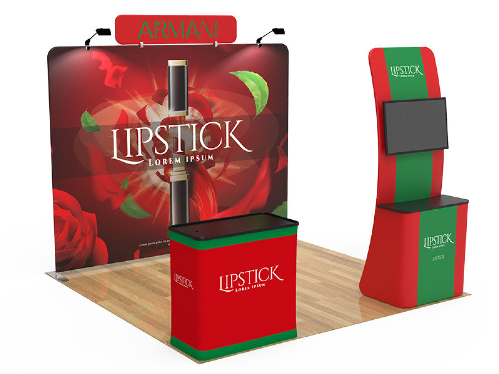 Professional 10ft x 10ft Booth Display Kit with Custom Printing - Display 14