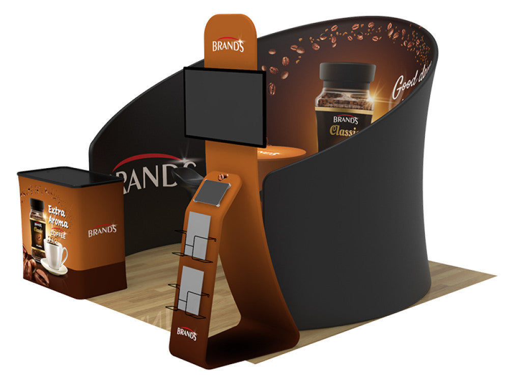 Professional 10ft x 10ft Booth Display Kit with Custom Printing - Display 17