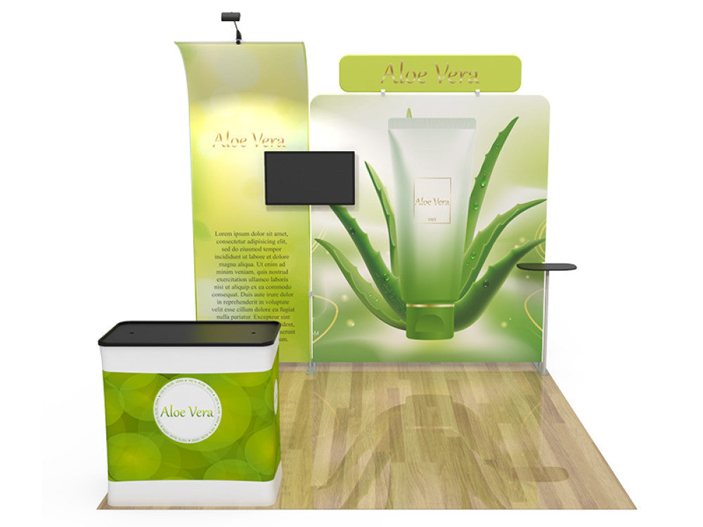Professional 10ft x 10ft Booth Display Kit with Custom Printing - Display 4