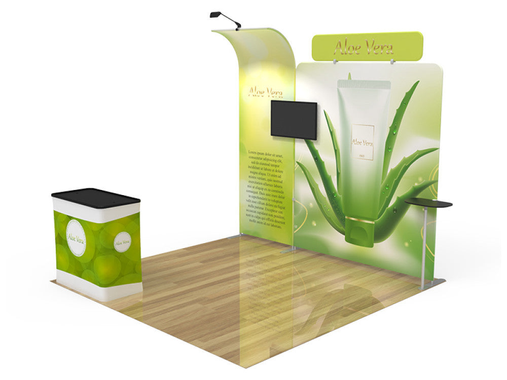 Professional 10ft x 10ft Booth Display Kit with Custom Printing - Display 4