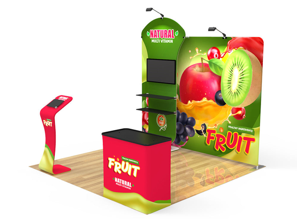 Professional 10ft x 10ft Booth Display Kit with Custom Printing - Display 5