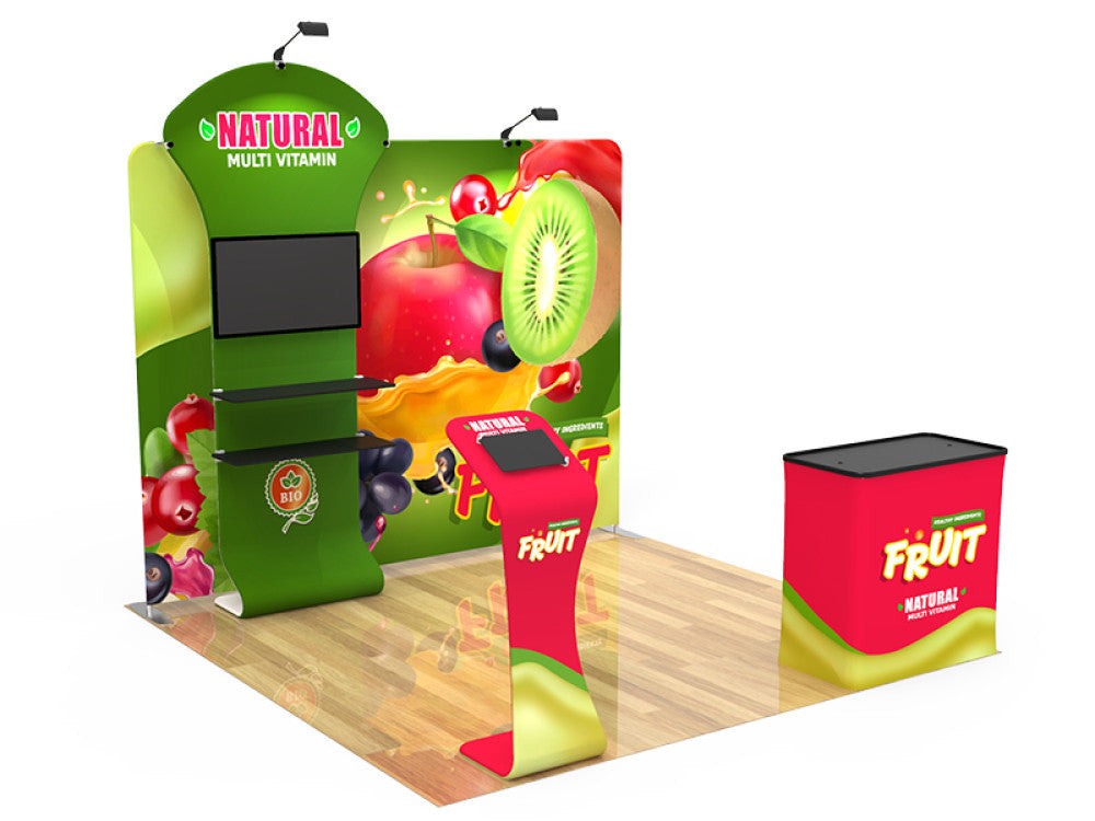 Professional 10ft x 10ft Booth Display Kit with Custom Printing - Display 5