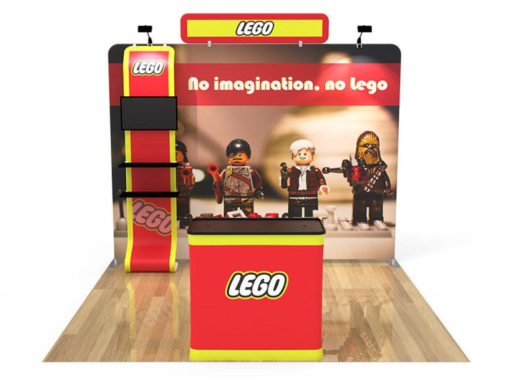 Professional 10ft x 10ft Booth Display Kit with Custom Printing - Display 9