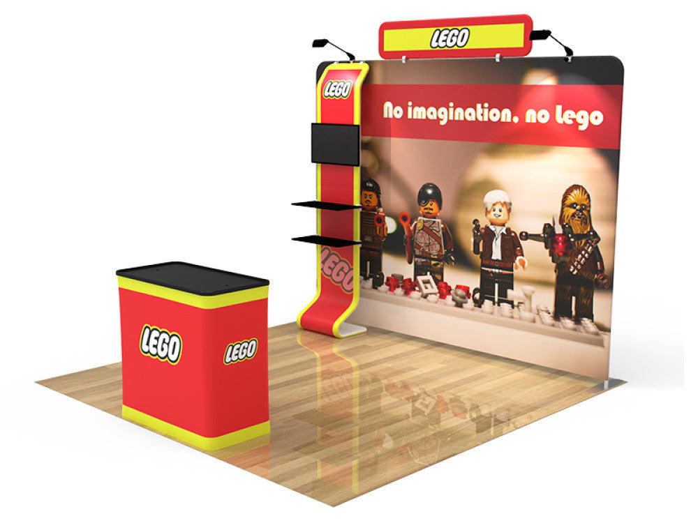 Professional 10ft x 10ft Booth Display Kit with Custom Printing - Display 9