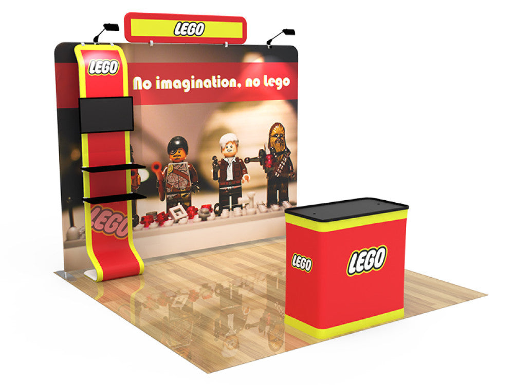 Professional 10ft x 10ft Booth Display Kit with Custom Printing - Display 9