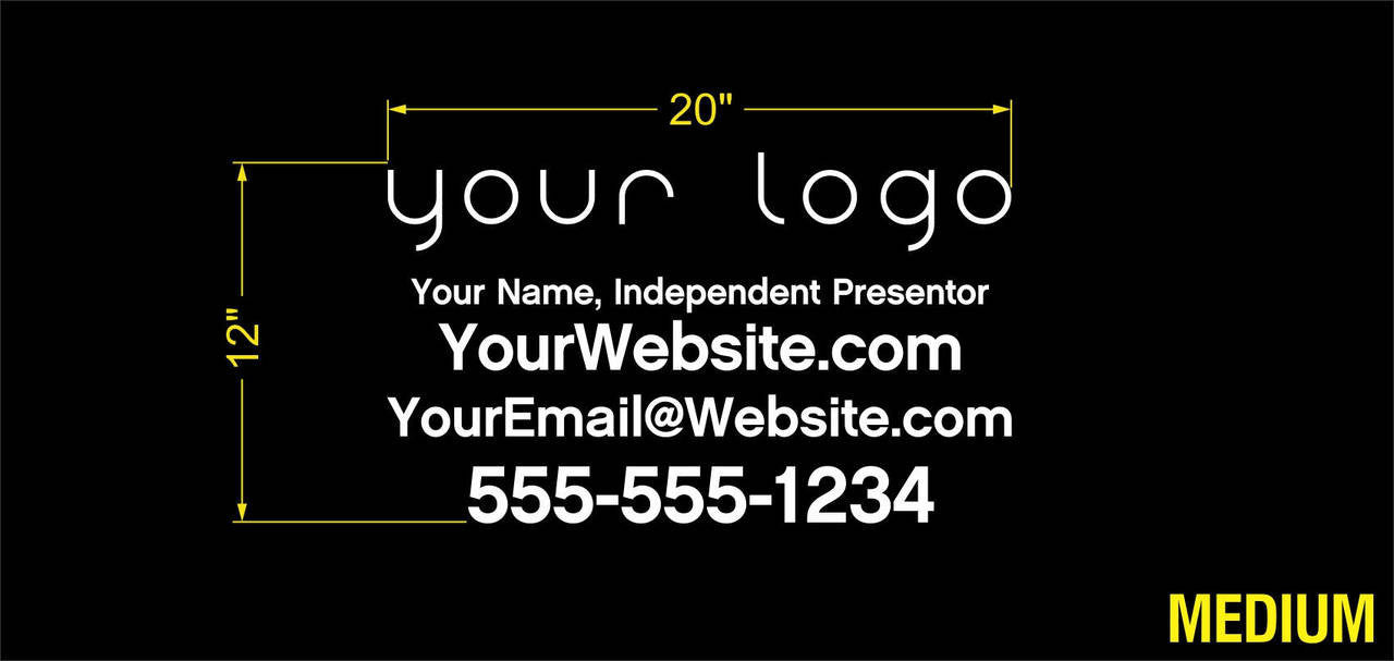 Your Logo Decal with Custom Name, Website, etc. 1