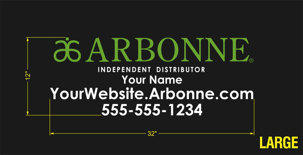 Arbonne Dual-Color Horizontal Logo Car Decal