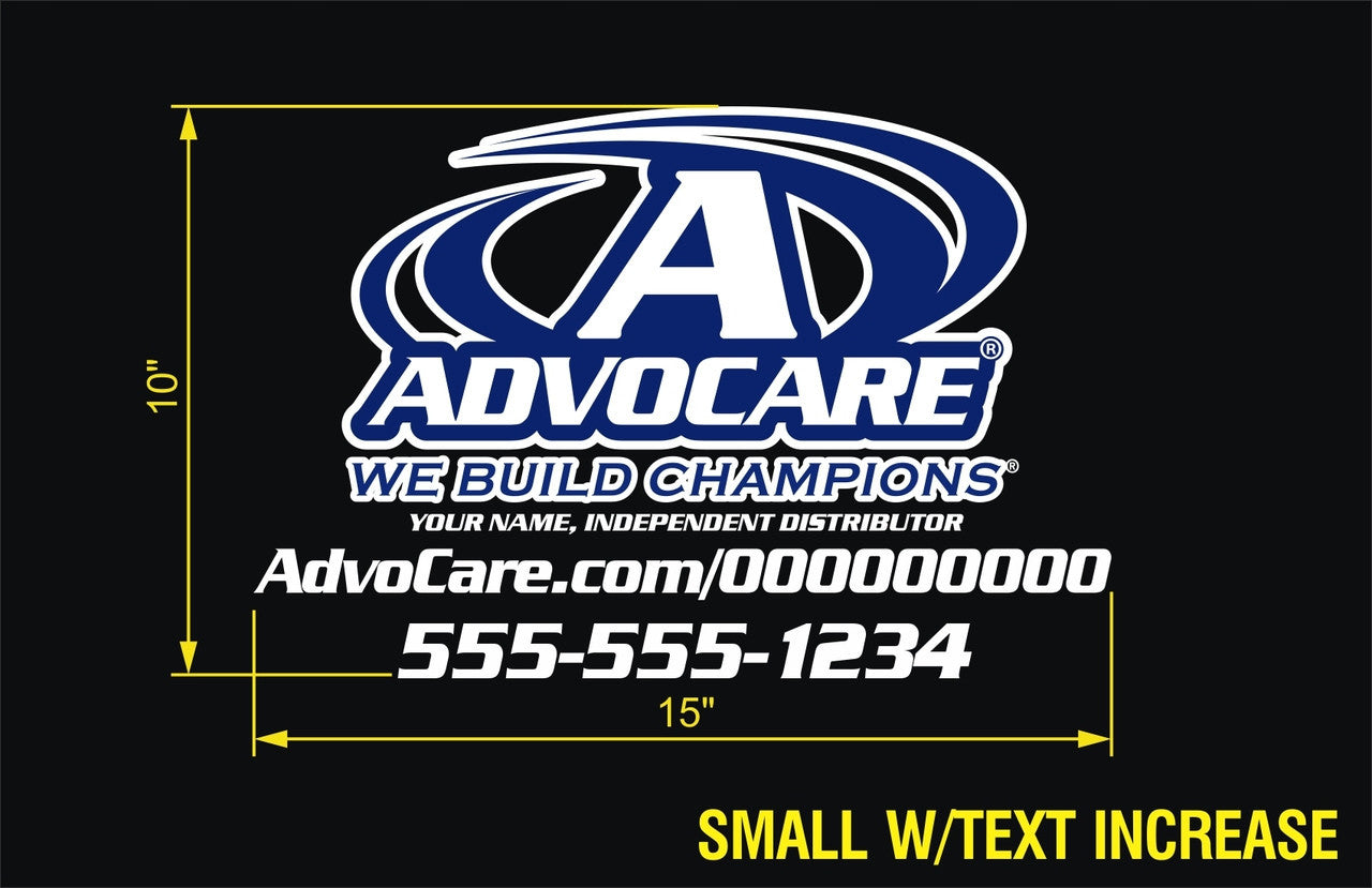 AdvoCare Sport-Style Decal- Dual Color