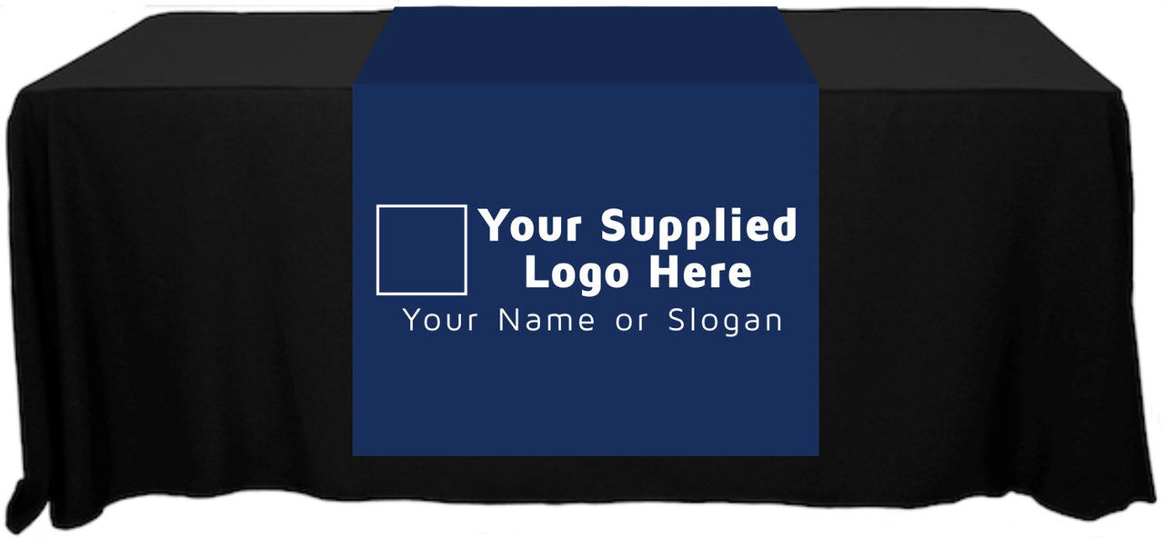 Full Color Table Runner with Your Logo - 30" x 80" - Any Color!