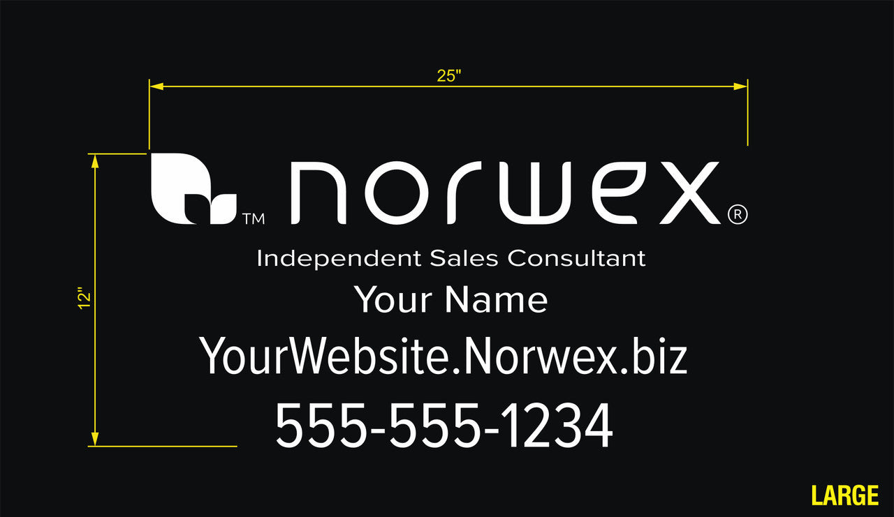 Norwex Custom Vehicle Decal - Single Color