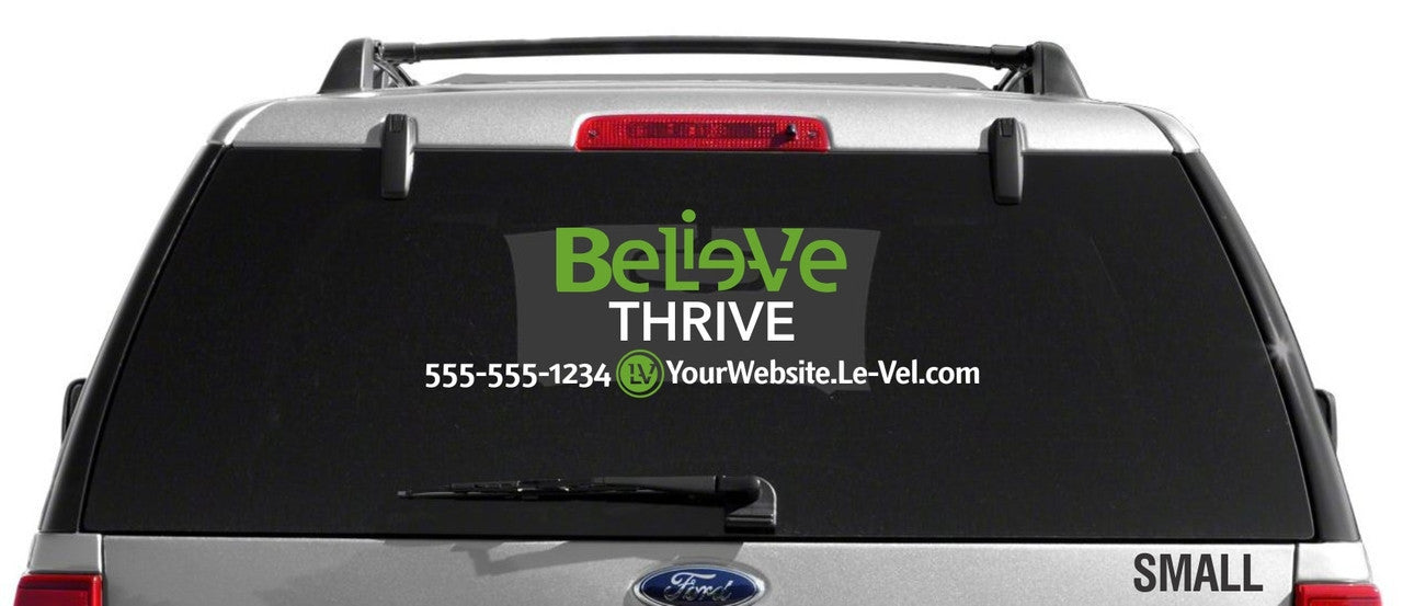 Le-Vel Believe Logo Decal - Dual Color