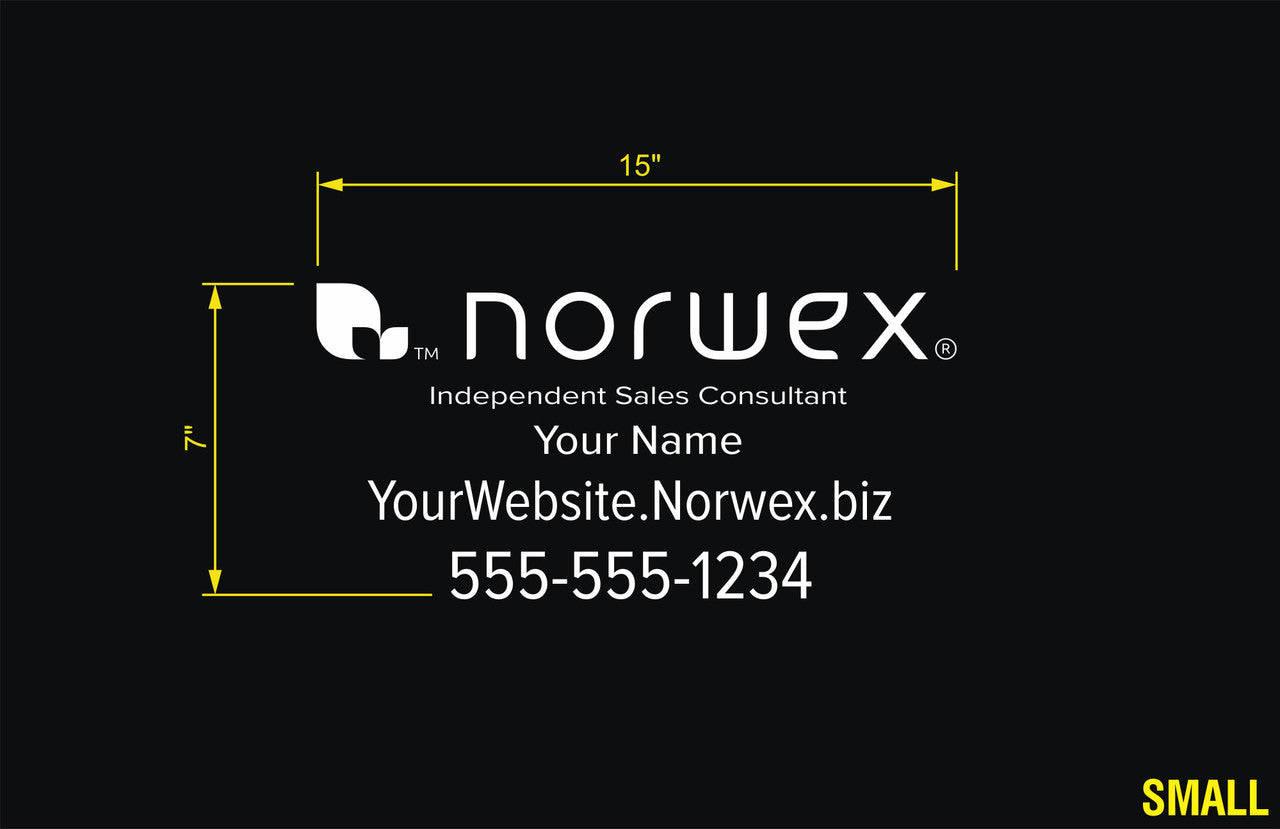 Norwex Custom Vehicle Decal - Single Color
