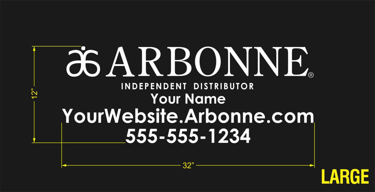 Arbonne Single-Color Horizontal Logo Car Decal