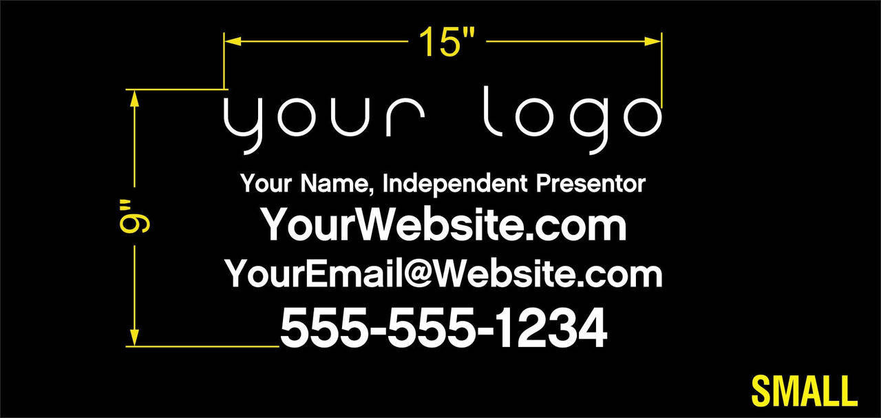 Your Logo Decal with Custom Name, Website, etc. 1
