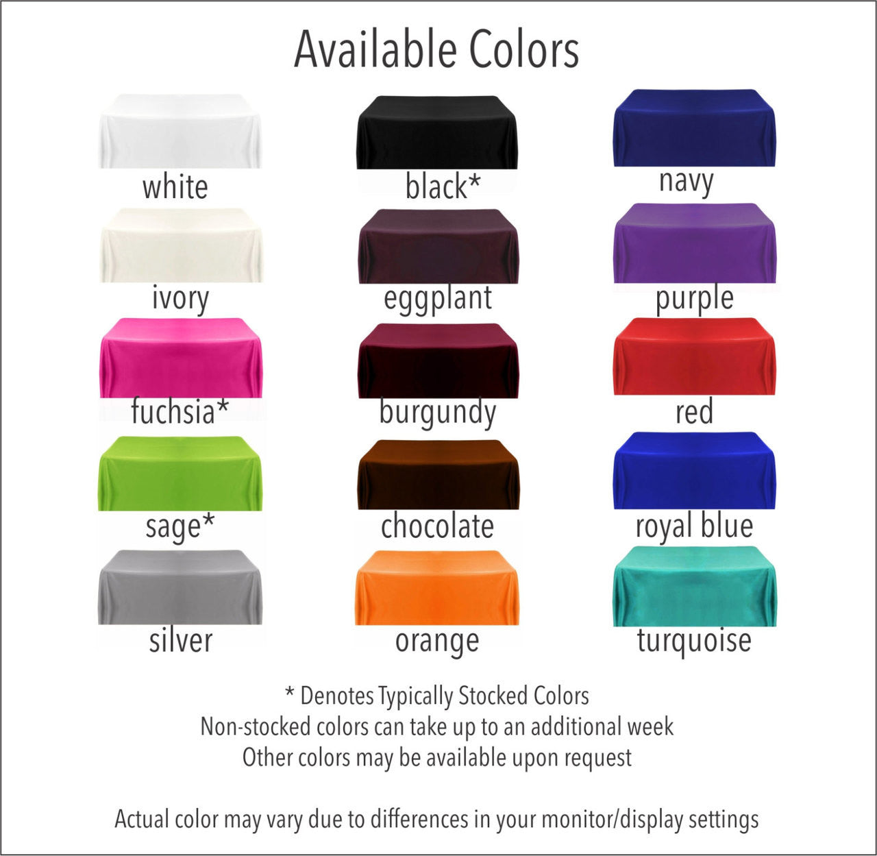 Your Logo Table Overlay - Single Color Logo