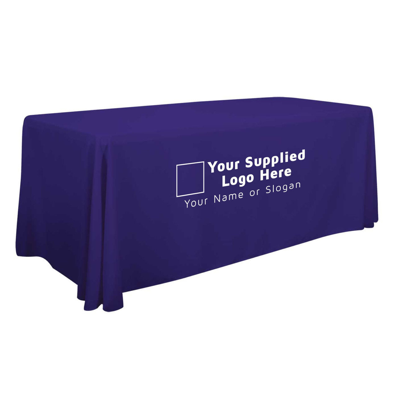 Your Supplied Logo Premium Tablecloth (Single Color Logo) 1