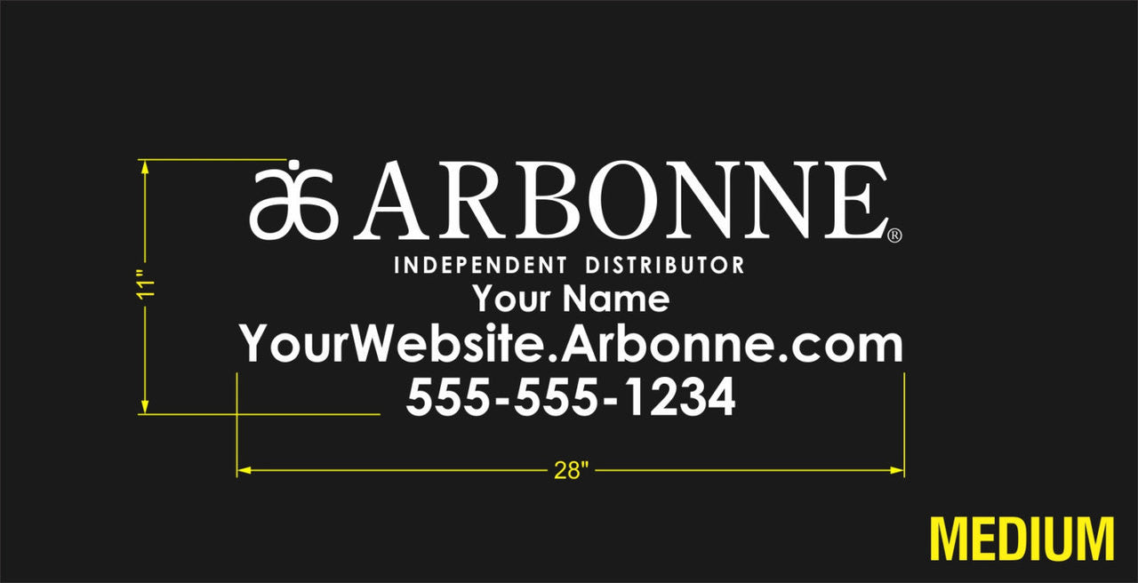 Arbonne Single-Color Horizontal Logo Car Decal