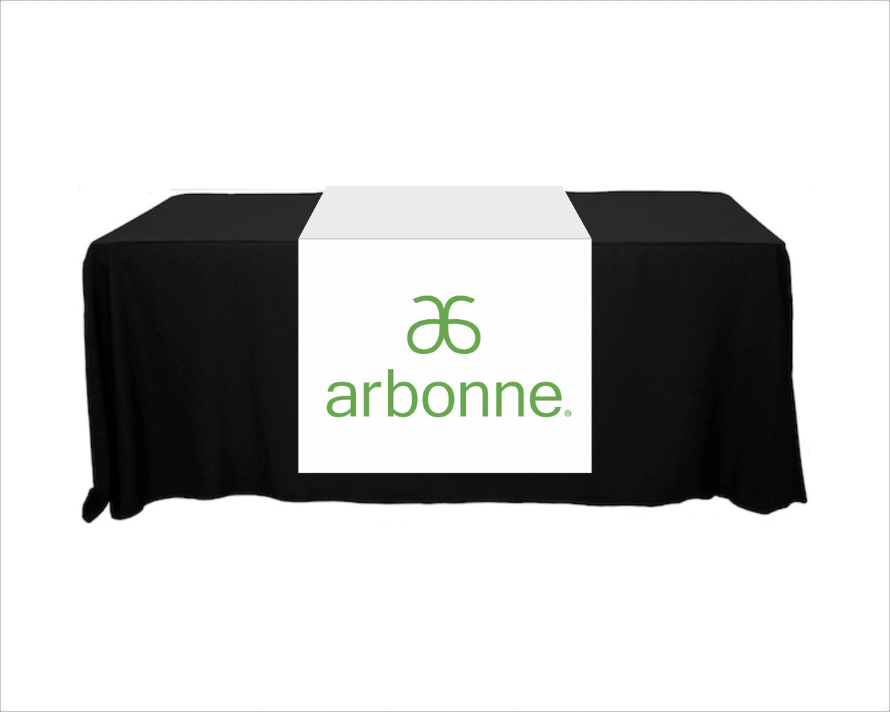 Arbonne Full Color Table Runner - 30" x 80" - New Logo