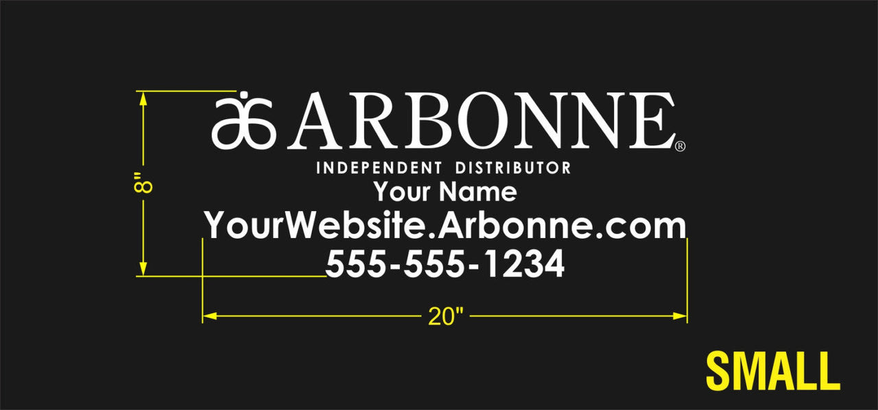 Arbonne Single-Color Horizontal Logo Car Decal