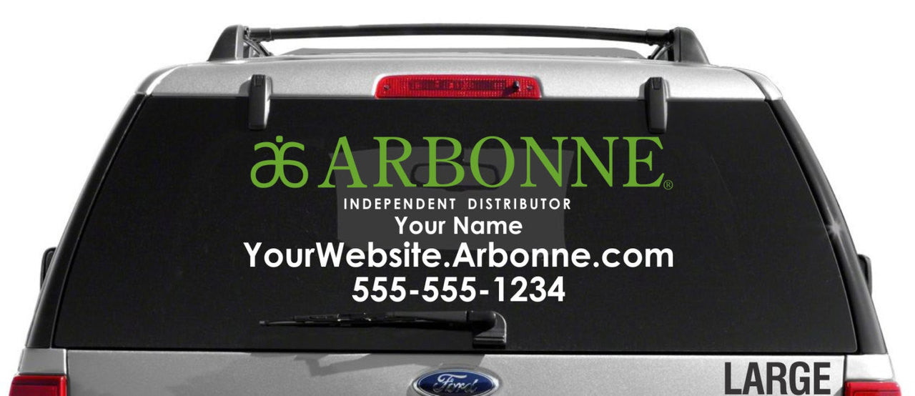 Arbonne Dual-Color Horizontal Logo Car Decal