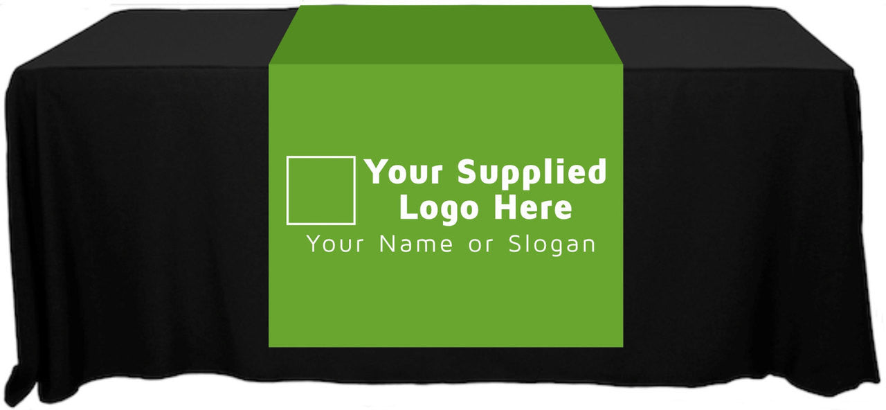 Full Color Table Runner with Your Logo - 30" x 80" - Any Color!