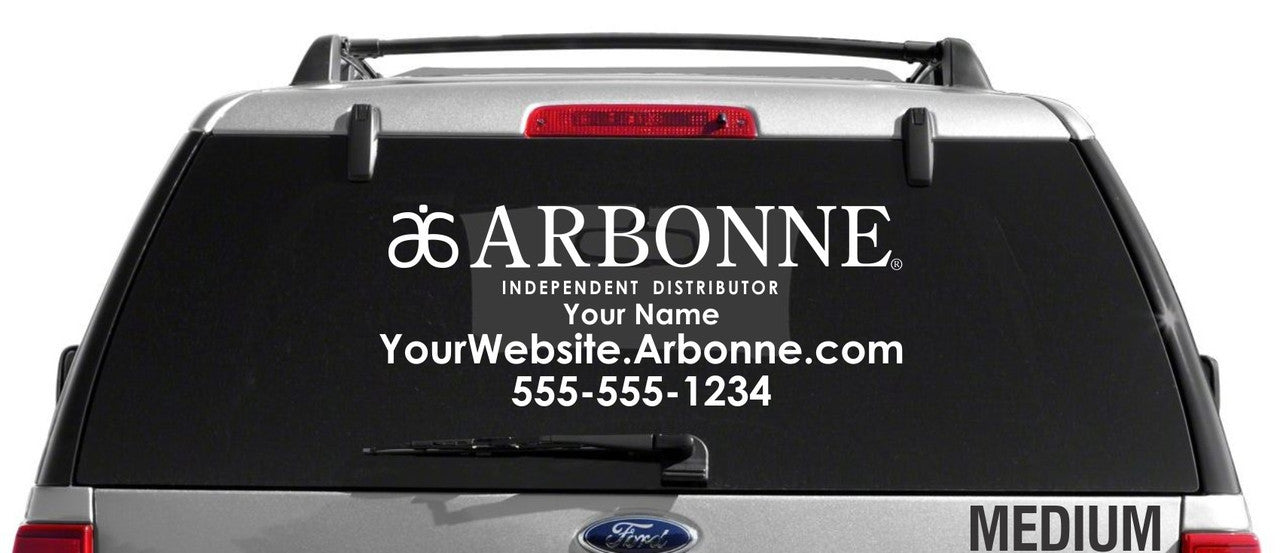 Arbonne Single-Color Horizontal Logo Car Decal