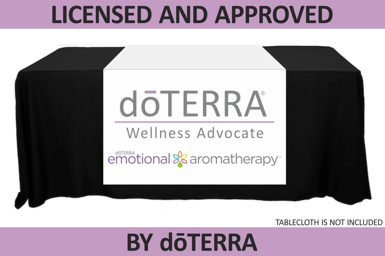doTERRA Table Runner with Emotional Aromatherapy Logo - Non-Personalized - 38" x 80"