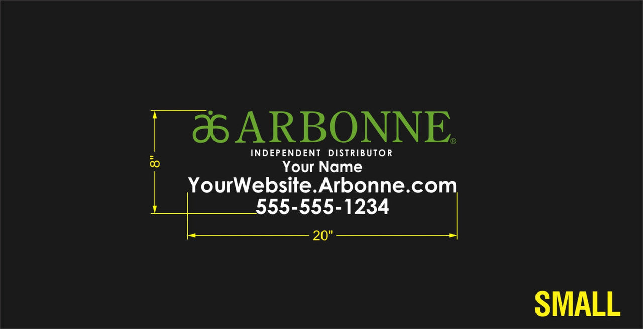 Arbonne Dual-Color Horizontal Logo Car Decal